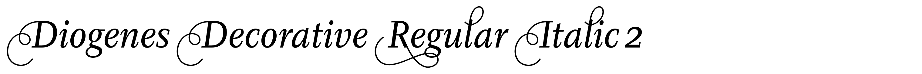Diogenes Decorative Regular Italic 2